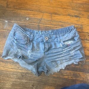Rue21 Blue Distressed Jean Shorts Casual Style